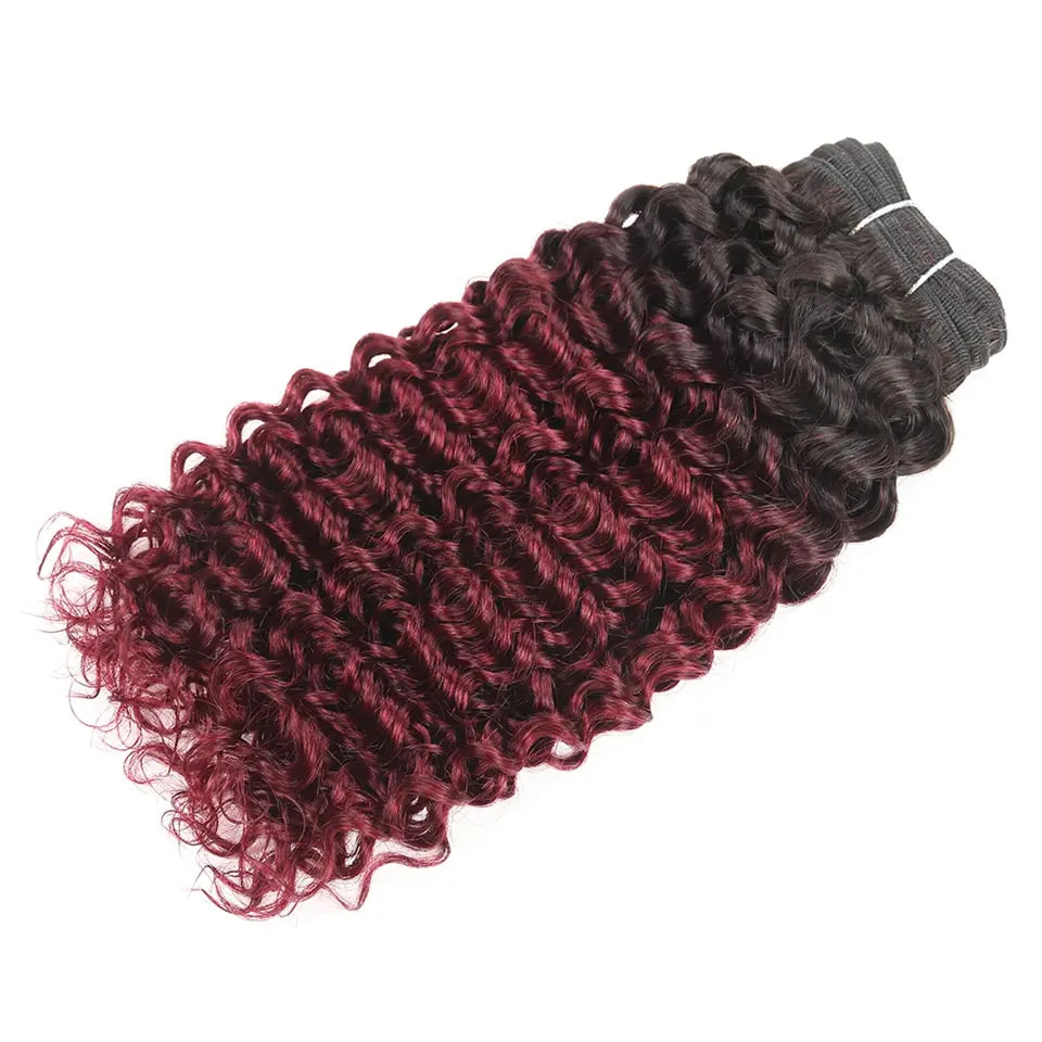 Sleek Brazilian Nature Dream Curl P4/27 P1B/30 Ombre T1B/30 1B/Pink Red 99J Double Drawn Remy Human Hair Weave Bundles