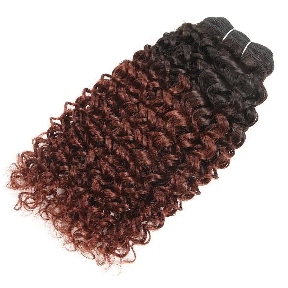 Sleek Brazilian Nature Dream Curl P4/27 P1B/30 Ombre T1B/30 1B/Pink Red 99J Double Drawn Remy Human Hair Weave Bundles