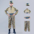 Boys  Tactical  Uniform Hunting Clothing Sets Children Airsoft Camouflage Suits Hiking Training Outdoor Parent-child