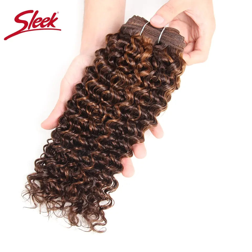 Sleek Brazilian Nature Dream Curl P4/27 P1B/30 Ombre T1B/30 1B/Pink Red 99J Double Drawn Remy Human Hair Weave Bundles