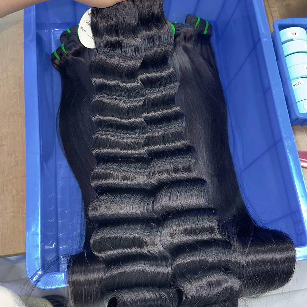 Wholesale Raw Cambodian Hair Bundles Cuticle Aligned Virgin Human Hair Bundles Vendor