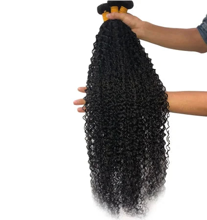 Kinky Curly Remy Indian Human Hair Bundles Extension Flat Weft Cuticle Aligned Virgin Hair Factory Price Cheap