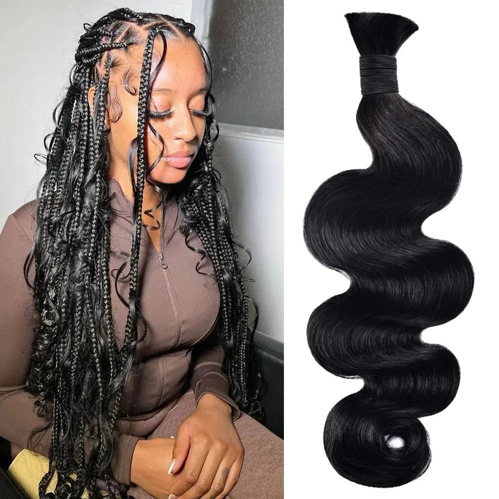 Wholesale Cheap Loose Deep Wave Bulk Human Hair for Braiding No Weft Hair Bundles for Boho Braids 100% Virgin Hair Extensions