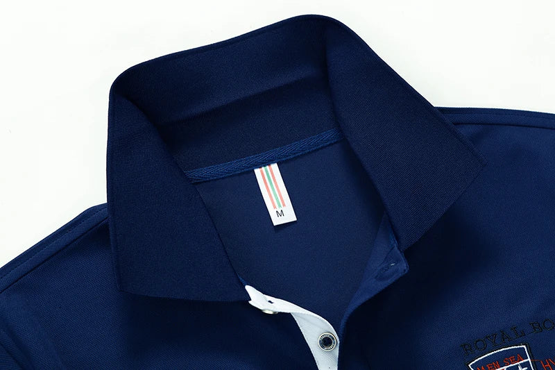polo shirt men summer New Solid color men short sleeve polo shirt casual mens synthetic fiber embroidery Business mens top 633