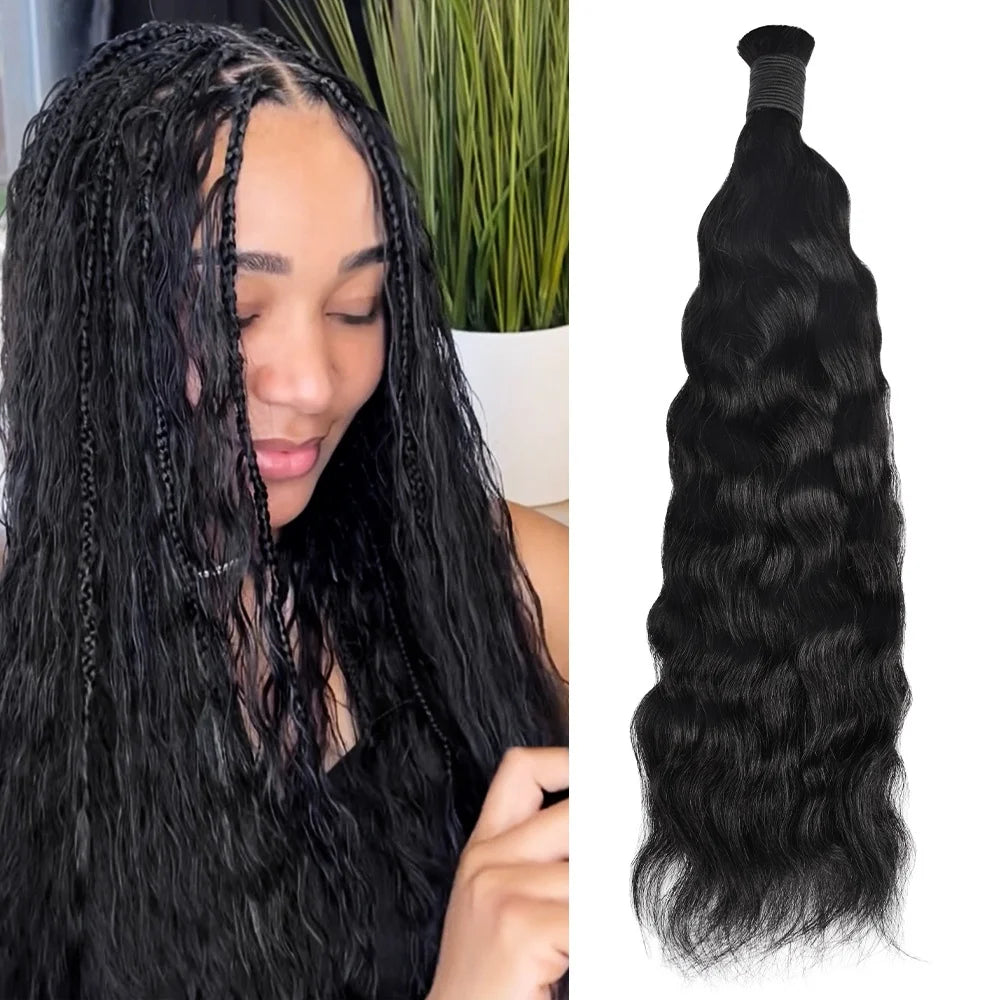 Wholesale Cheap Loose Deep Wave Bulk Human Hair for Braiding No Weft Hair Bundles for Boho Braids 100% Virgin Hair Extensions