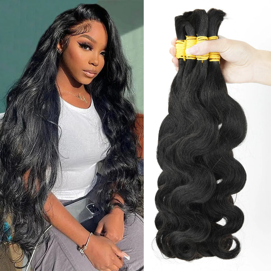 Unprocessed Vietnamese Raw Indian Hair Bulk No Weft Vendors Wholesale Body Wave Braiding Human Hair Bulk Cuticle Aligned Bulk