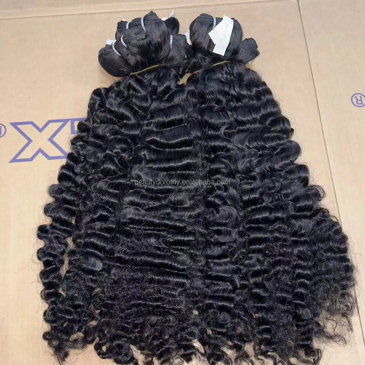 Wholesale Cuticle Aligned Raw Cambodian Hair 100% Unprocessed Virgin Curly Hair Bundles