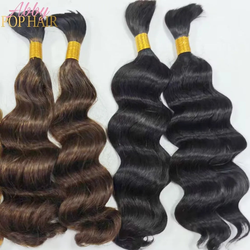 Drop Shipping 100% Raw Human Hair No Weft Bulk Hair for Braiding Unprocessed Virgin Hair Extension Bulk