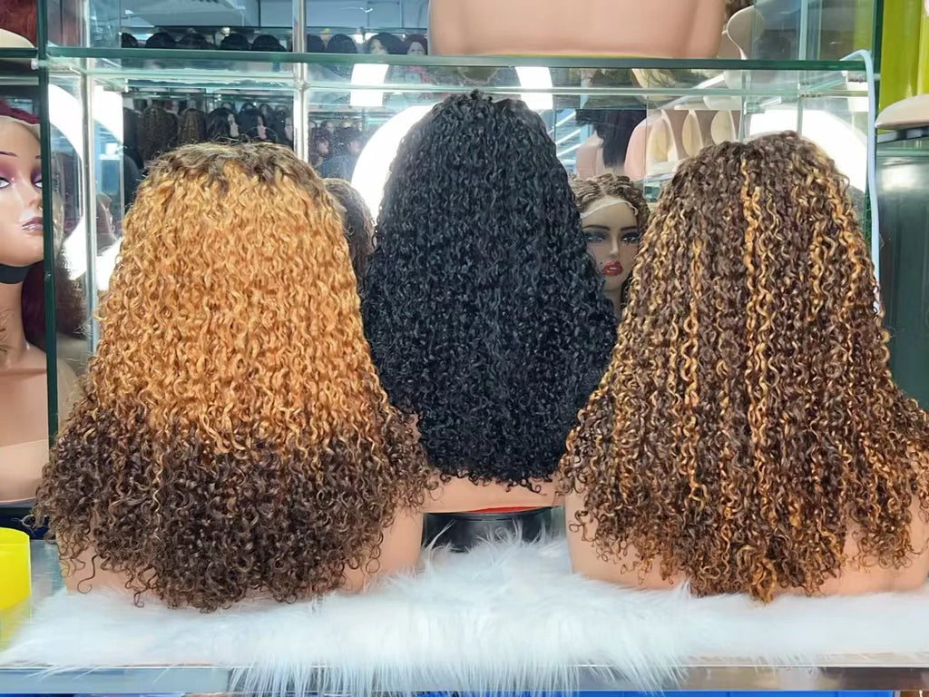 Raw Vietnamese Hair Double Drawn 5*5 SDD Glueless Cuticle Aligned Pixie Curly Vietnamese Aligned Hair Lace Closure
