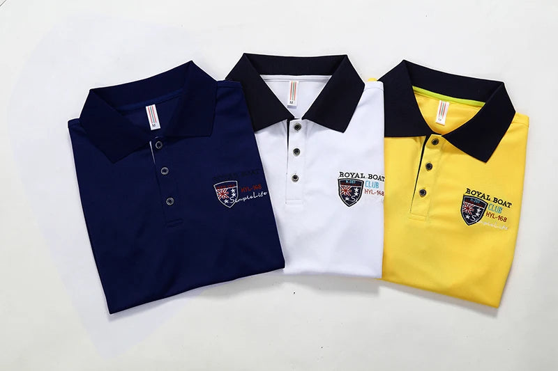polo shirt men summer New Solid color men short sleeve polo shirt casual mens synthetic fiber embroidery Business mens top 633