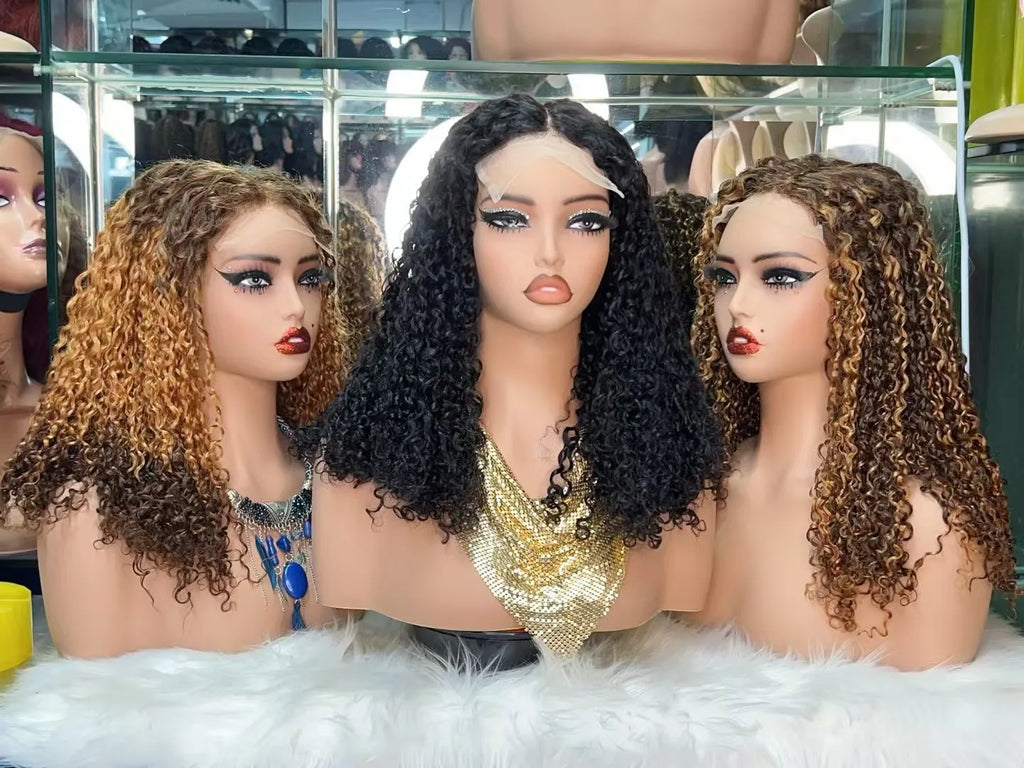 Raw Vietnamese Hair Double Drawn 5*5 SDD Glueless Cuticle Aligned Pixie Curly Vietnamese Aligned Hair Lace Closure