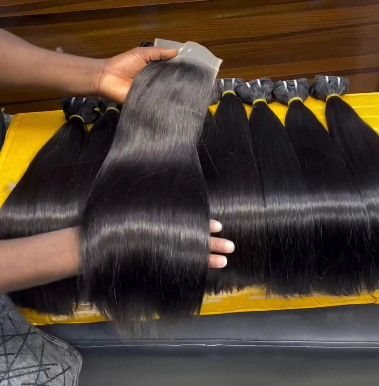 Wholesale Raw Cambodian Hair Bundles Cuticle Aligned Virgin Human Hair Bundles Vendor