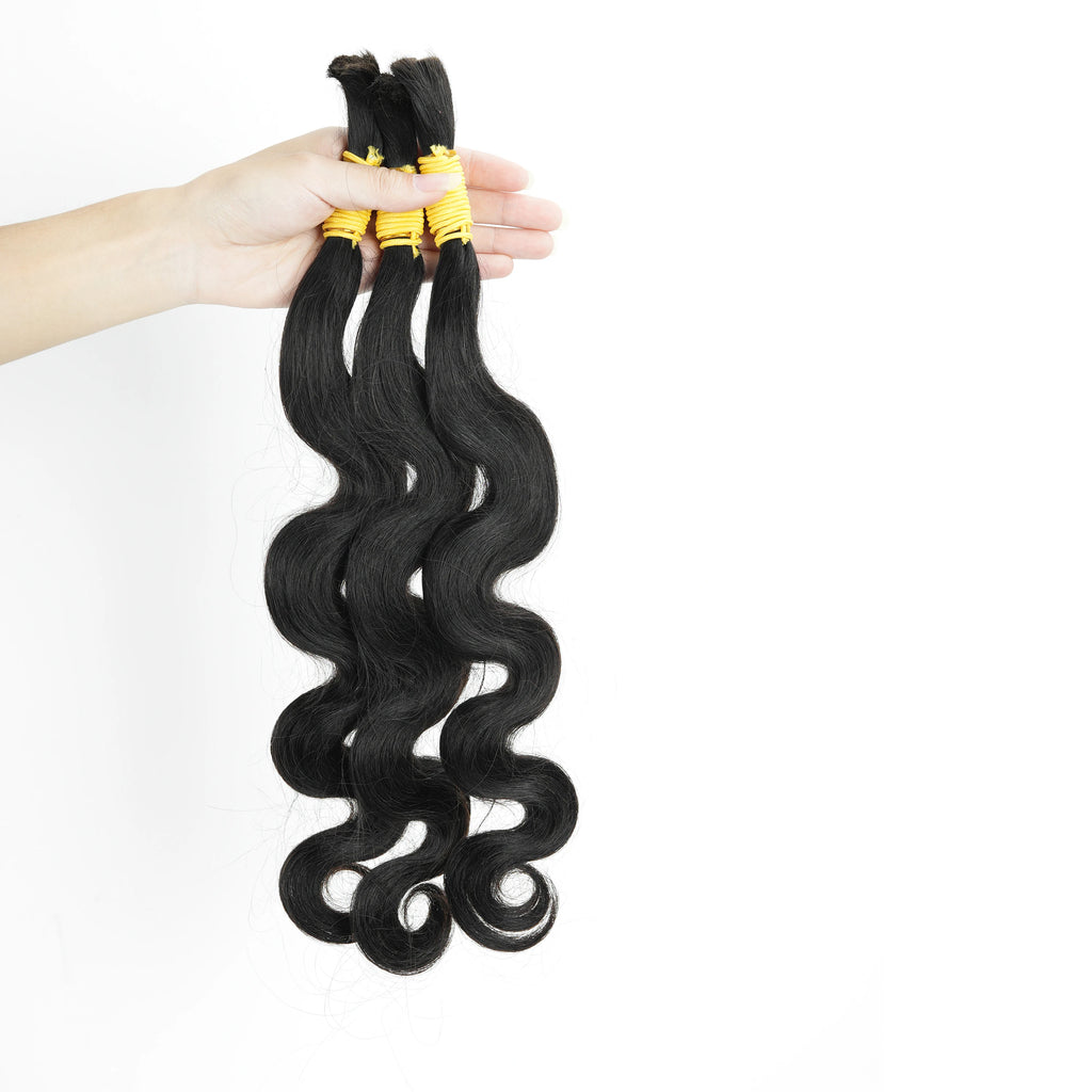 Unprocessed Vietnamese Raw Indian Hair Bulk No Weft Vendors Wholesale Body Wave Braiding Human Hair Bulk Cuticle Aligned Bulk