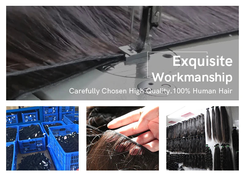 Straight Human Hair Bundle Addbeauty Brazilian Raw Virgin Human Hair Weave Long Real Hair Extension Double Drawn Natural Color