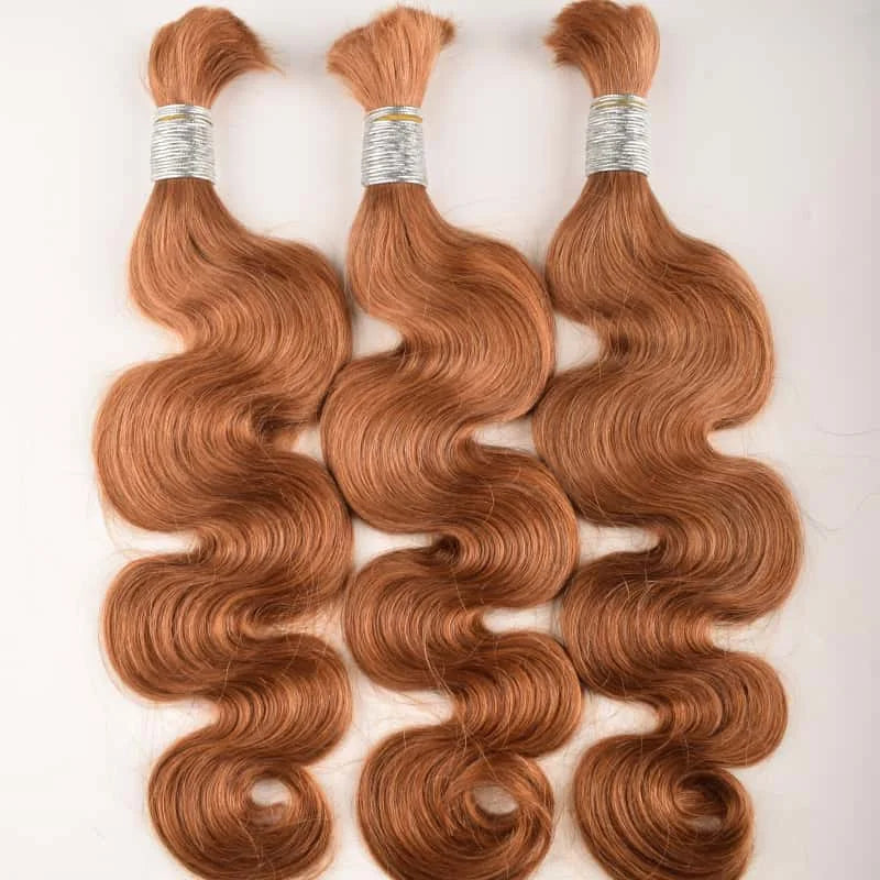 Bulk Brazilian Virgin Hair Wigs & Weaves for Women Hand Tied Machine Double Weft Body-Wave Style All Colors Dye/Perm Compatible