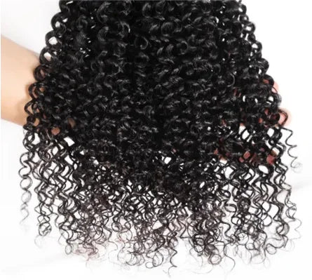 Kinky Curly Remy Indian Human Hair Bundles Extension Flat Weft Cuticle Aligned Virgin Hair Factory Price Cheap
