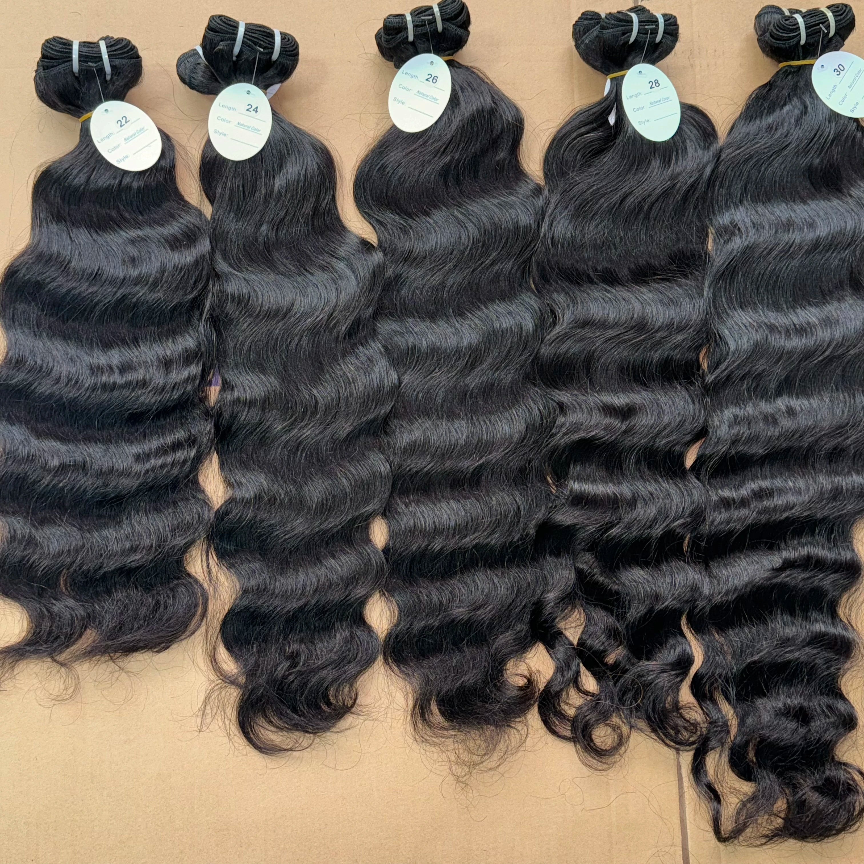 Wholesale Raw Cambodian Hair Bundles Cuticle Aligned Virgin Human Hair Bundles Vendor