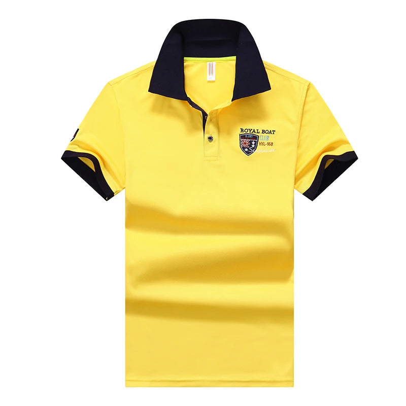 polo shirt men summer New Solid color men short sleeve polo shirt casual mens synthetic fiber embroidery Business mens top 633