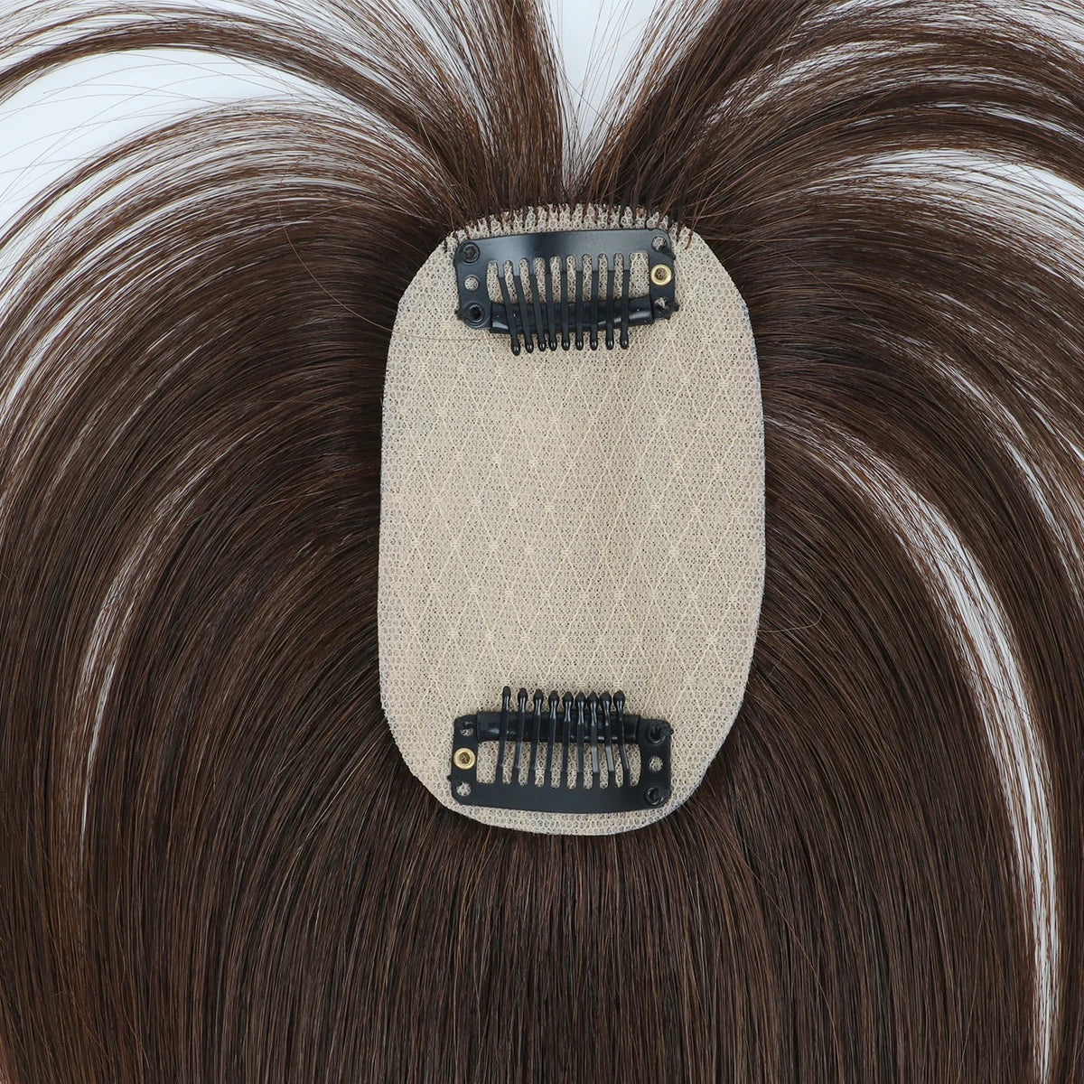 Real Human Hair Toppers for Women Daily 360°  Bangs 3D Hair Pieces with Thinning Hair Bangs20, 25, 30, 35cm