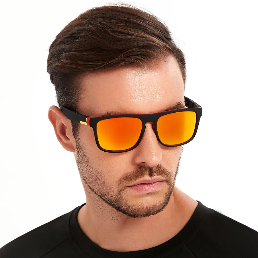 Fashion Vintage Square Sunglasses Men Women Fishing Driving Man Luxury Brand Designer Sun Glasses Anti-Glare Retro Eyewear