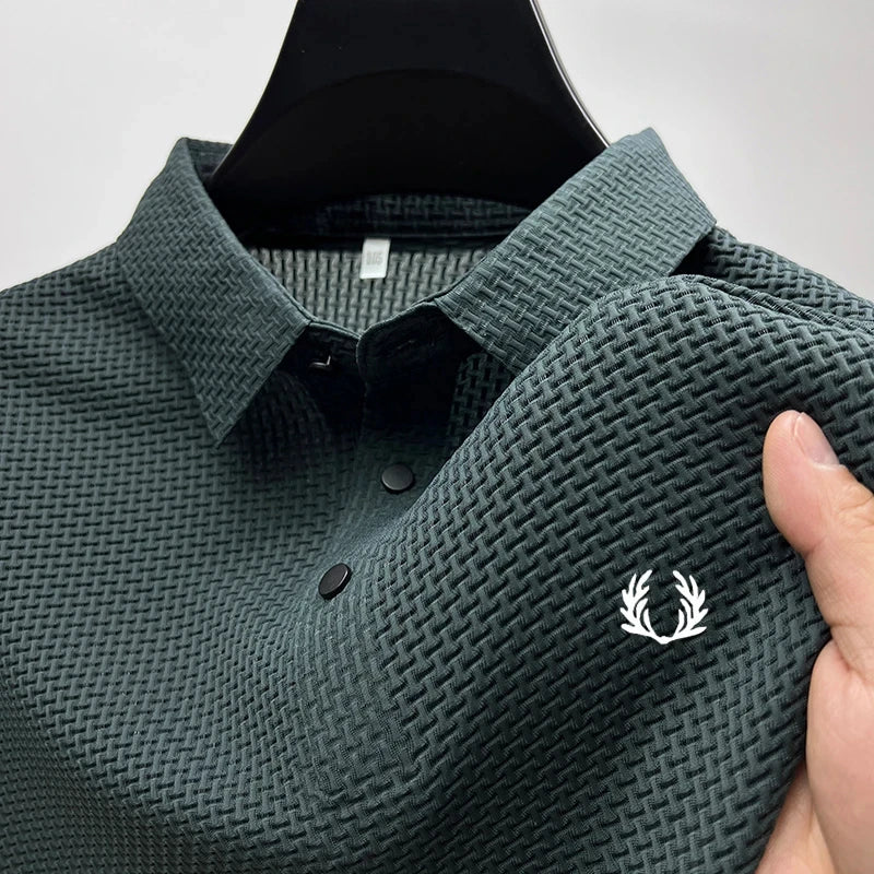 New men's short-sleeved polo shirt - fashionable, breathable and comfortable, suitable for summer wear