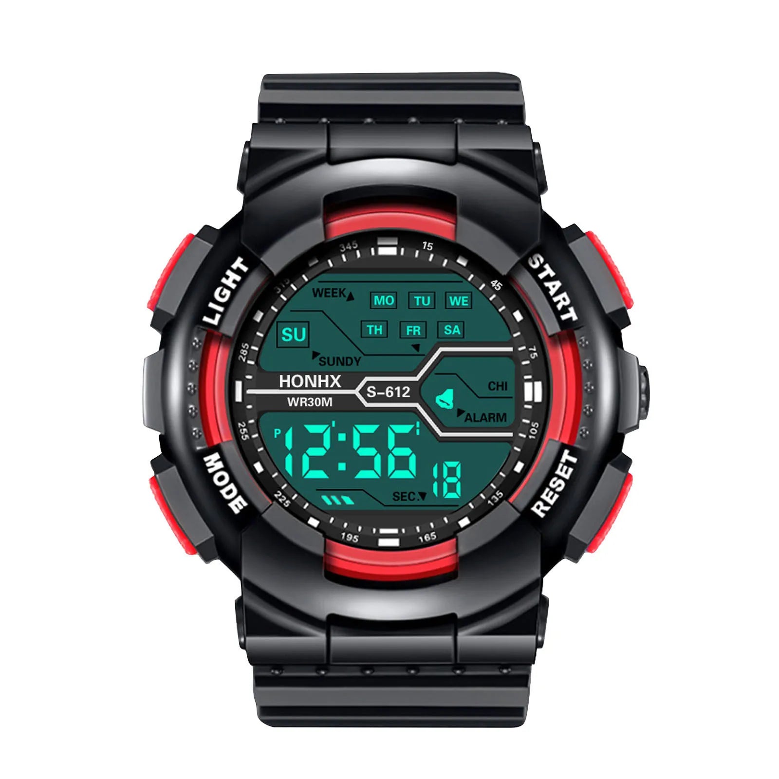A Variety Of Styles Of Cool Sports Electronic Watches With Four Buttons