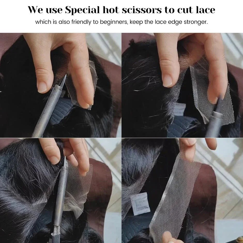30 32 Inch Bone Straight 13x6 HD Transparent Lace Frontal Human Hair Wigs 200 Density Brazilian 13x4 Lace Frontal Wig For Women