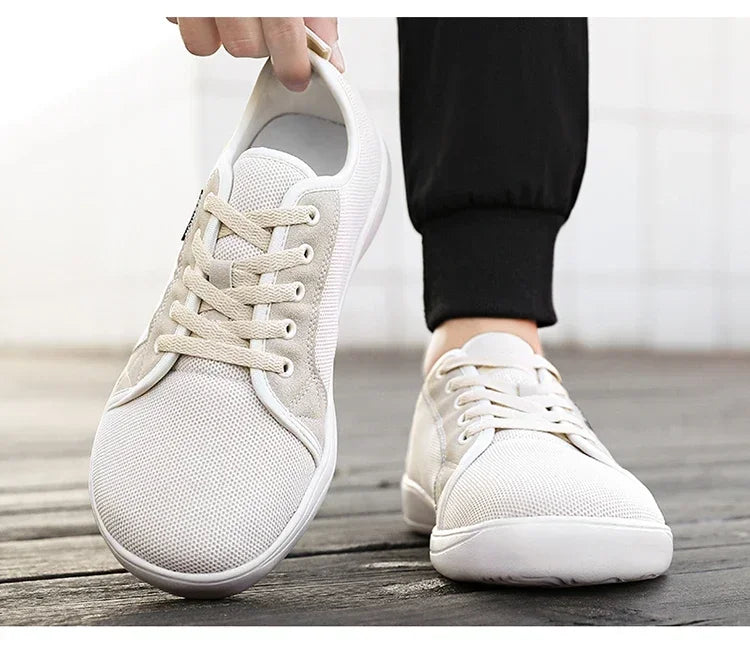 Men's Barefoot Shoes with Wide Toe Breathable Minimalist Sneakers for Fitness Cross Training Casual Wear and Large Size Comfort