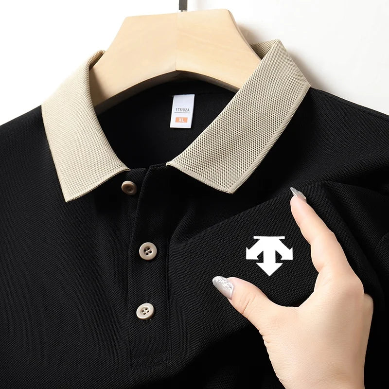 Designer Original Men's Polo Shirt New Lapel Exquisite Print Short Sleeve T-Shirt Versatile Casual Soft Business Men's clothing