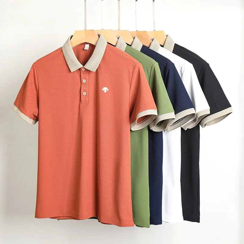 Designer Original Men's Polo Shirt New Lapel Exquisite Print Short Sleeve T-Shirt Versatile Casual Soft Business Men's clothing