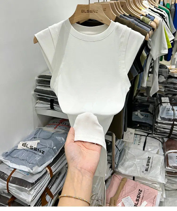 Summer Women T Shirt Girls T-Shirt Woman Clothes Tops Cotton Slim Tshirt Female Long Sleeve Crop Top Spring Tee Sexy Canale Y2k