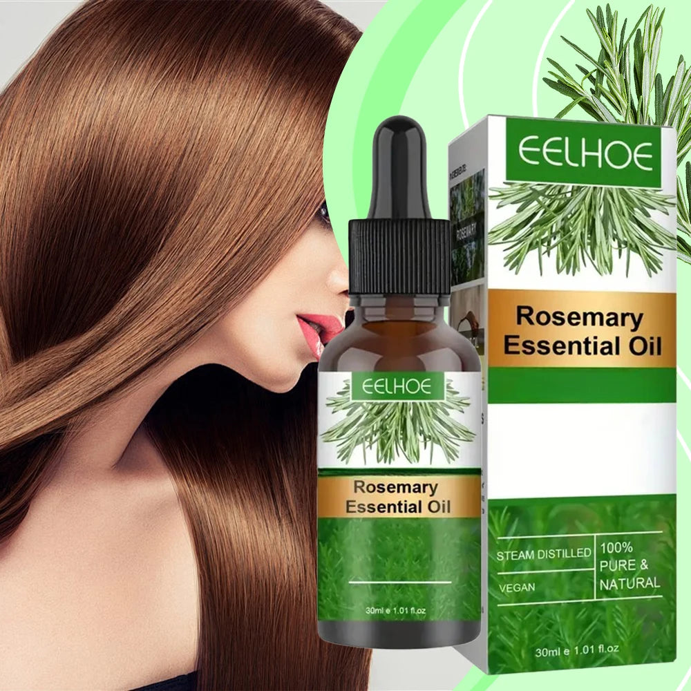 1.01oz Rosemary Hair Essential Oil Long Lasting Lightweight Rosemary Hair Essential Oil for Healthy Hair, with plant squalane