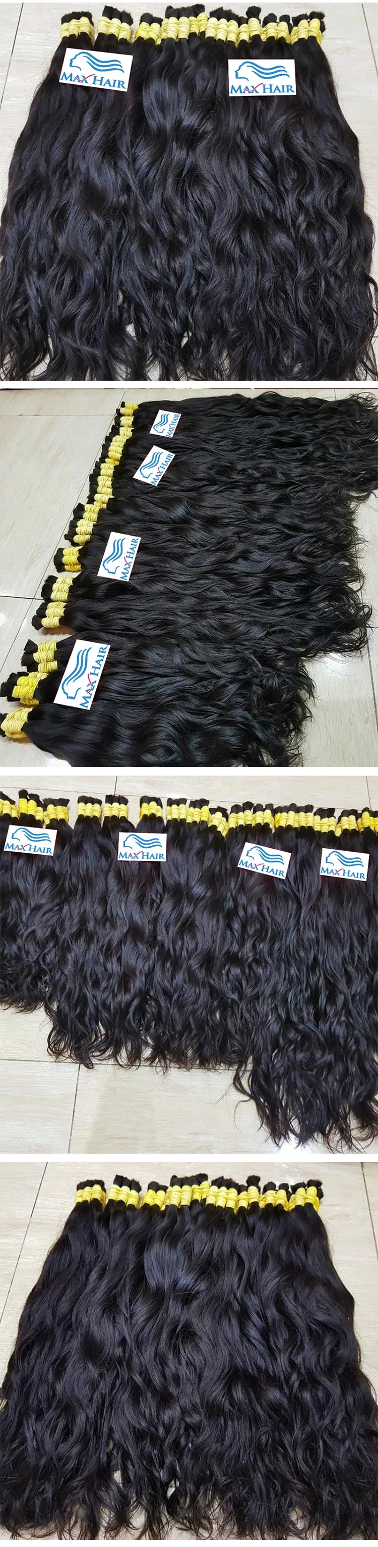Pure Natural 100% Human Hair Bulk Braiding Hair Cabelo Humano No Weft Hair Unprocessed Human Hair Boho Braids Curly Body Wave