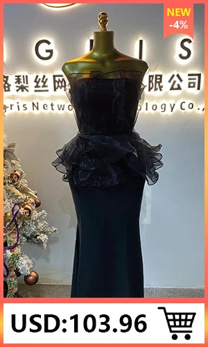 New Spring/Summer Party Dress for Women: Elegant V-neck Sleeveless High-waisted Slim Fit Pleated Trim Casual-GZXX664
