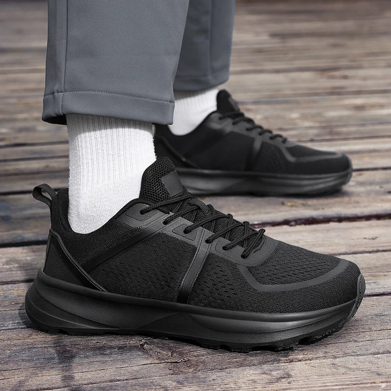 Barefoot Shoes for Men Zero Drop Wide Toe Box Sneakers Minimalist Lace Up Lightweight Breathable Running Shoes Gym Shoes Outdoor