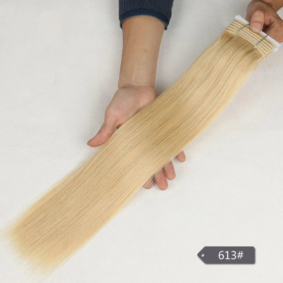 Debut Brazilian Straight Hair Double Drawn Natural Black Human Hair Weave Bundles Remy 27# 4# 6# 8# Blond 613 Human Hair Bundle