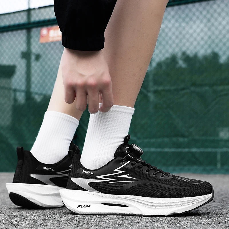 Running Shoes for Men Support Anti Torsion Breathable Lightweight Jogging Sneakers Comfortable Marathon Walking Running Footwear