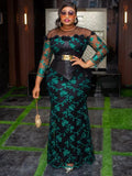 Party Evening Dresses For Women Dashiki Sequin Maxi Robes Turkey African Clothing Birthday Prom Wedding Gown Ladies Long Dress
