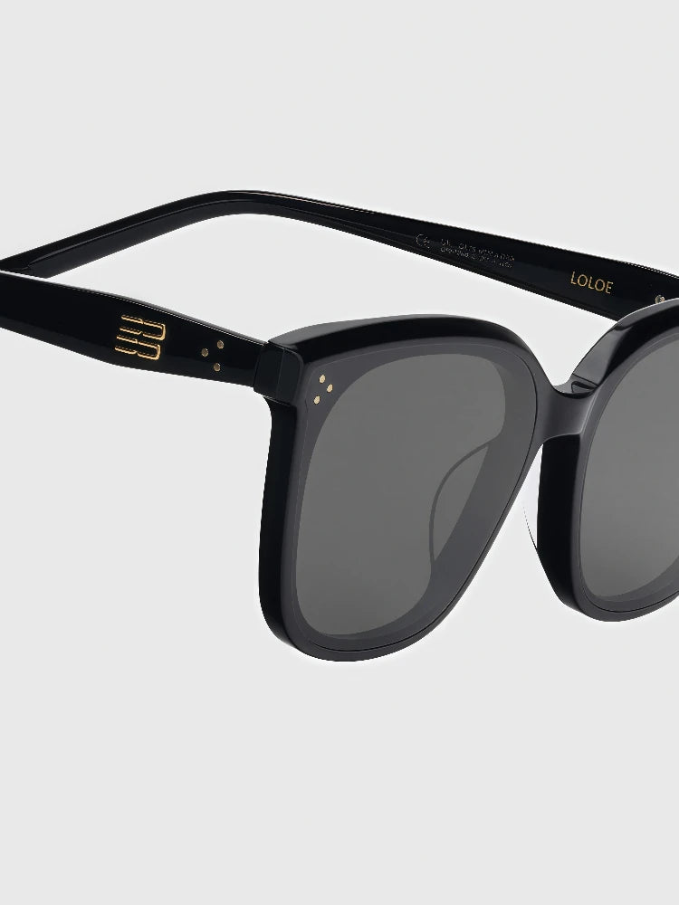 2025 New GM Sunglasses Women's Premium Large Face Slimming Sun Glasses Men's UV Protection LOLOE Fashionable round Face Suitable