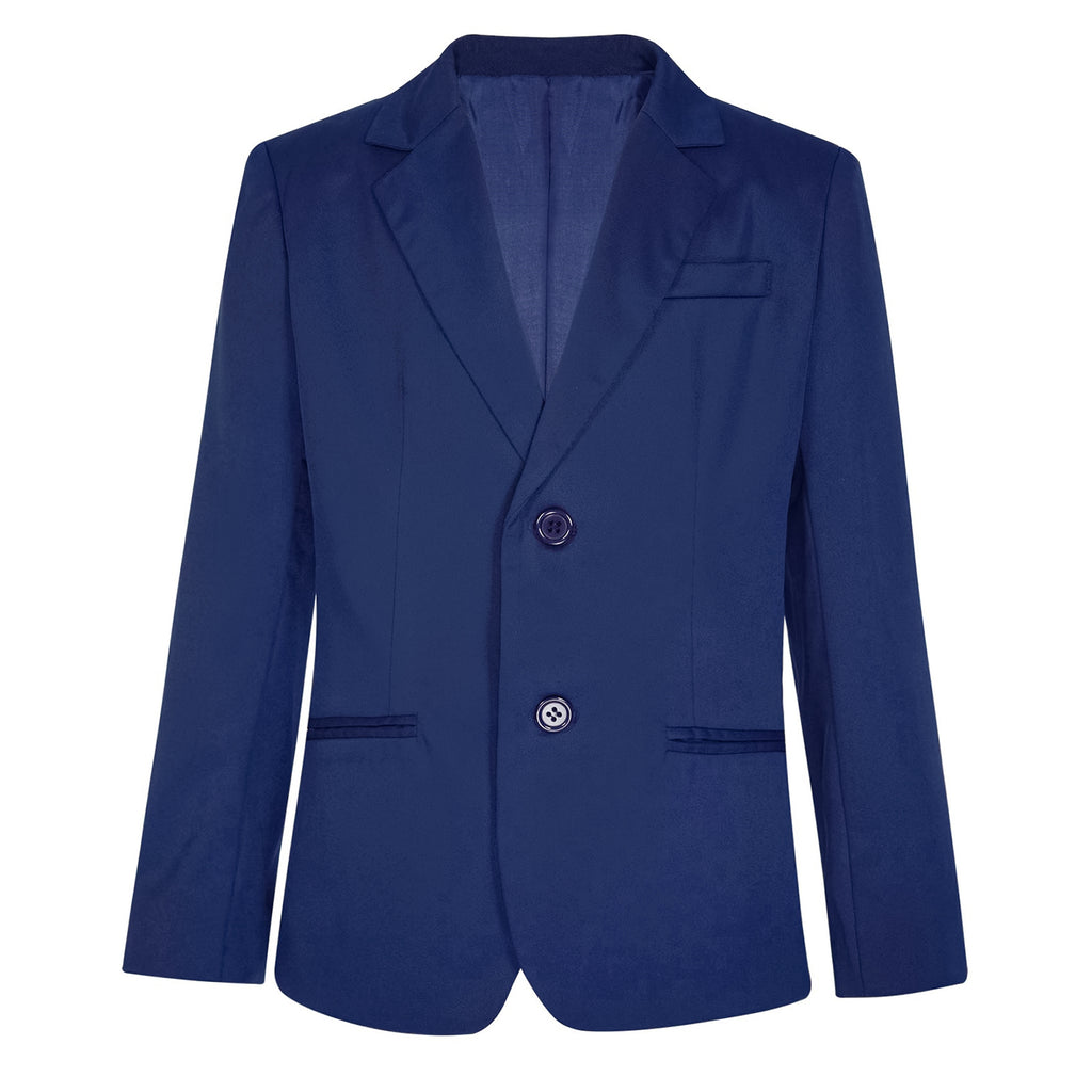 Boys Gentleman Blazer Notch Lapel Shoulder Pads Suit Coat Jacket Outerwear for Christmas Wedding Banquets Birthday Party Prom