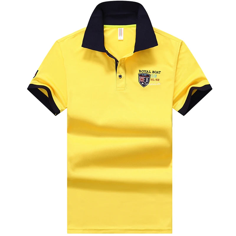 polo shirt men summer New Solid color men short sleeve polo shirt casual mens synthetic fiber embroidery Business mens top 633