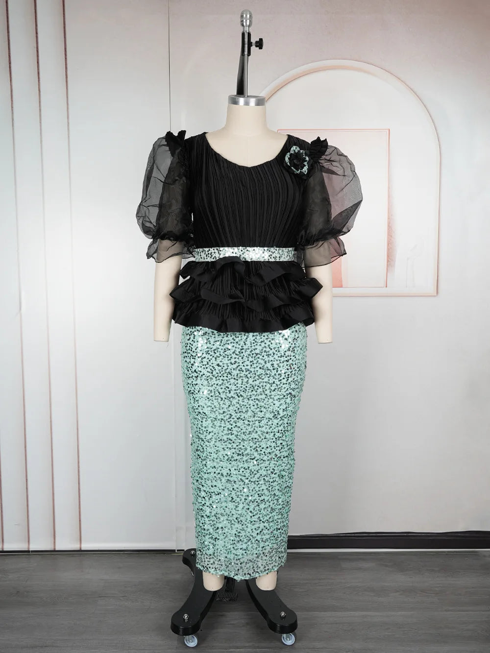 2026 Summer Party Evening Dresses Elegant Ladies Luxury Bodycon Maxi Robe Puff Sleeve Dress Africa Clothes Wedding Prom Gowns