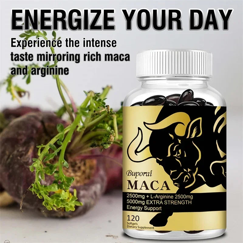 Maca Root - Super Strong Absorption, Improve Energy Levels, Athletic Performance, Improve Negative Mood, Enhance Immunity