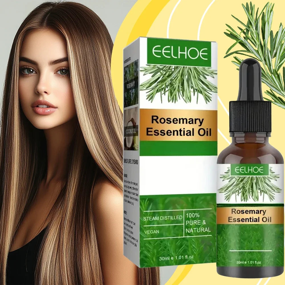 1.01oz Rosemary Hair Essential Oil Long Lasting Lightweight Rosemary Hair Essential Oil for Healthy Hair, with plant squalane