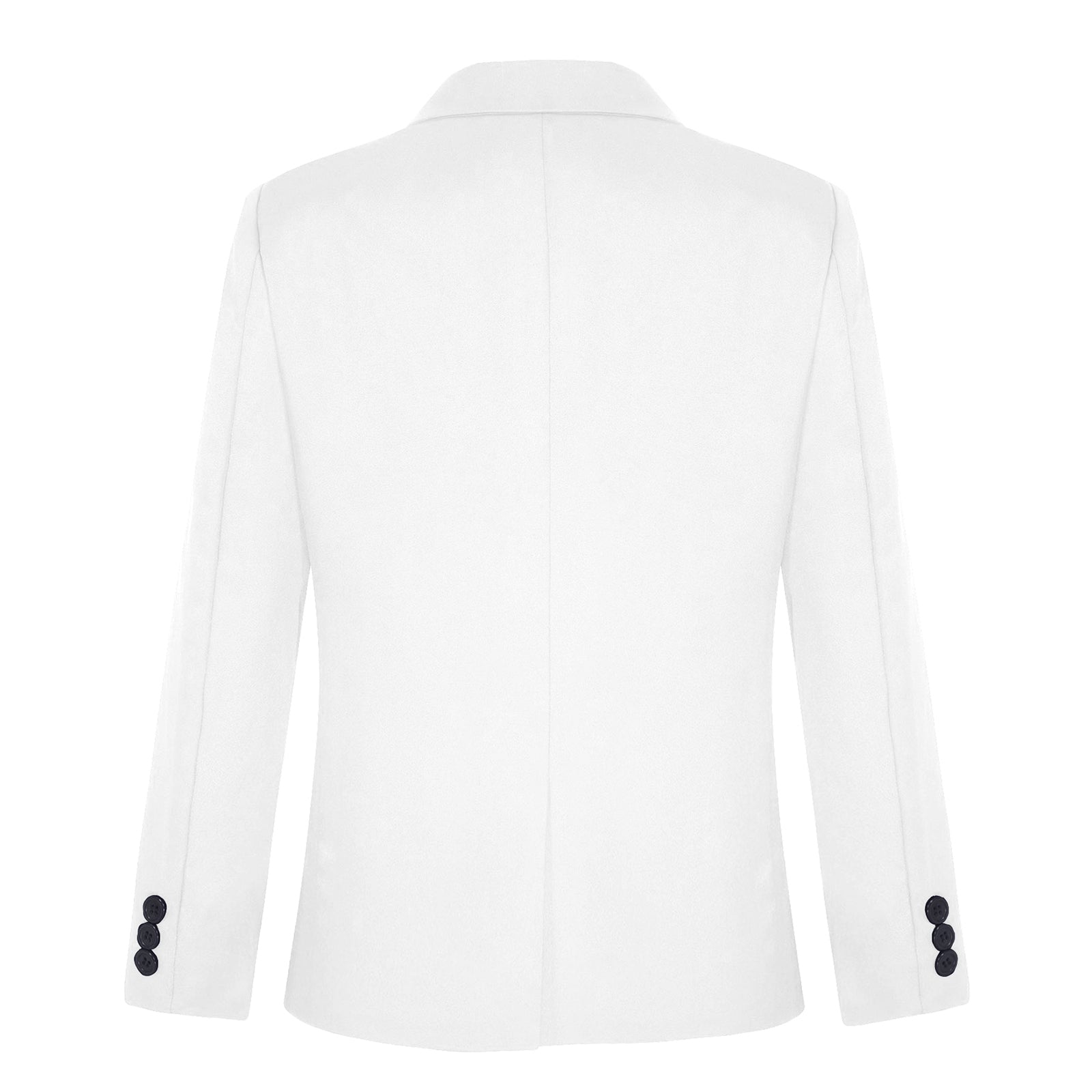 Boys Gentleman Blazer Notch Lapel Shoulder Pads Suit Coat Jacket Outerwear for Christmas Wedding Banquets Birthday Party Prom