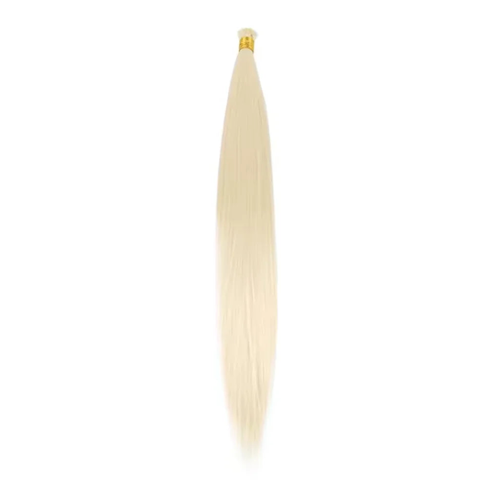 Bone Straight Silky Crochet Braiding Hair Synthetic Bulk High Temperature Hair Bundles Extension 28 Inch 150g Per Pack for Women