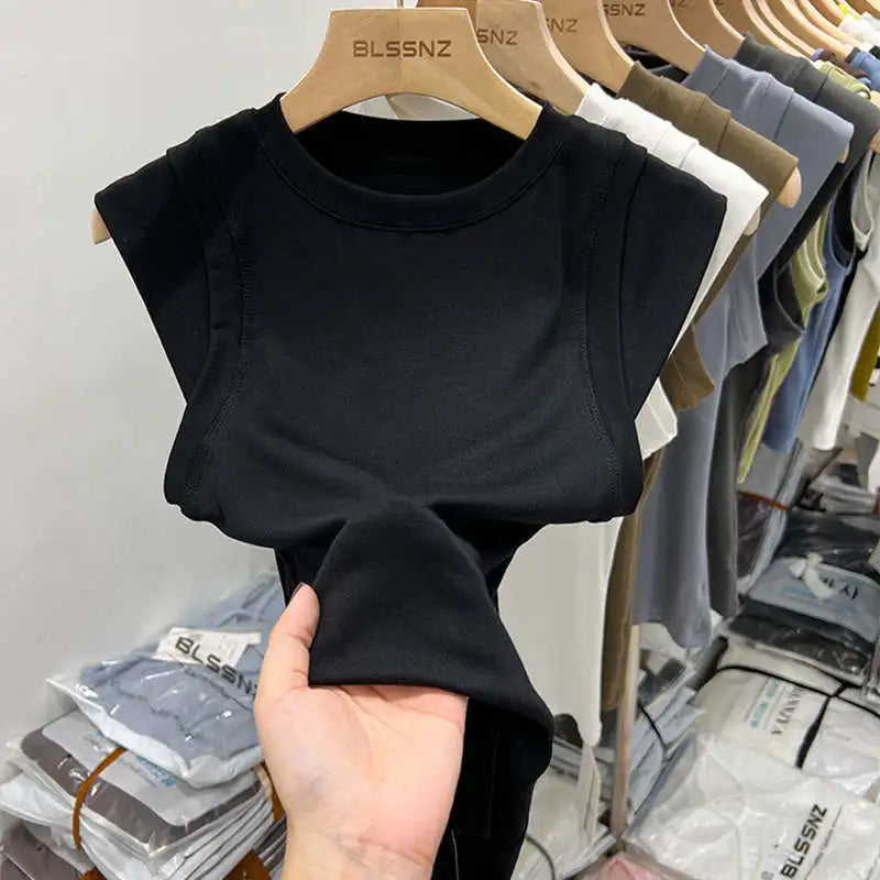 Summer Women T Shirt Girls T-Shirt Woman Clothes Tops Cotton Slim Tshirt Female Long Sleeve Crop Top Spring Tee Sexy Canale Y2k