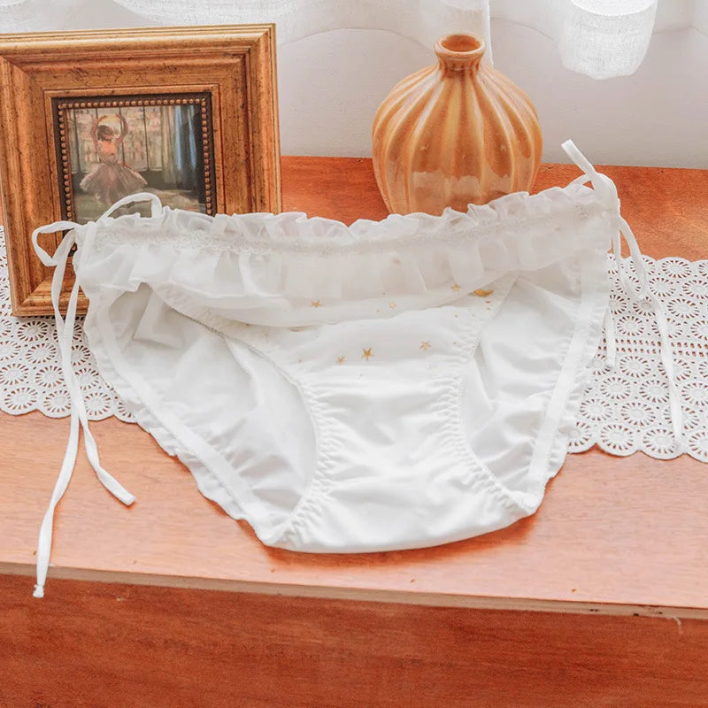Men's Lace Sexy Underwear  Panties with Bow Tie Unisex Universal Comfortable Polyester Fiber Undergarments for Youth