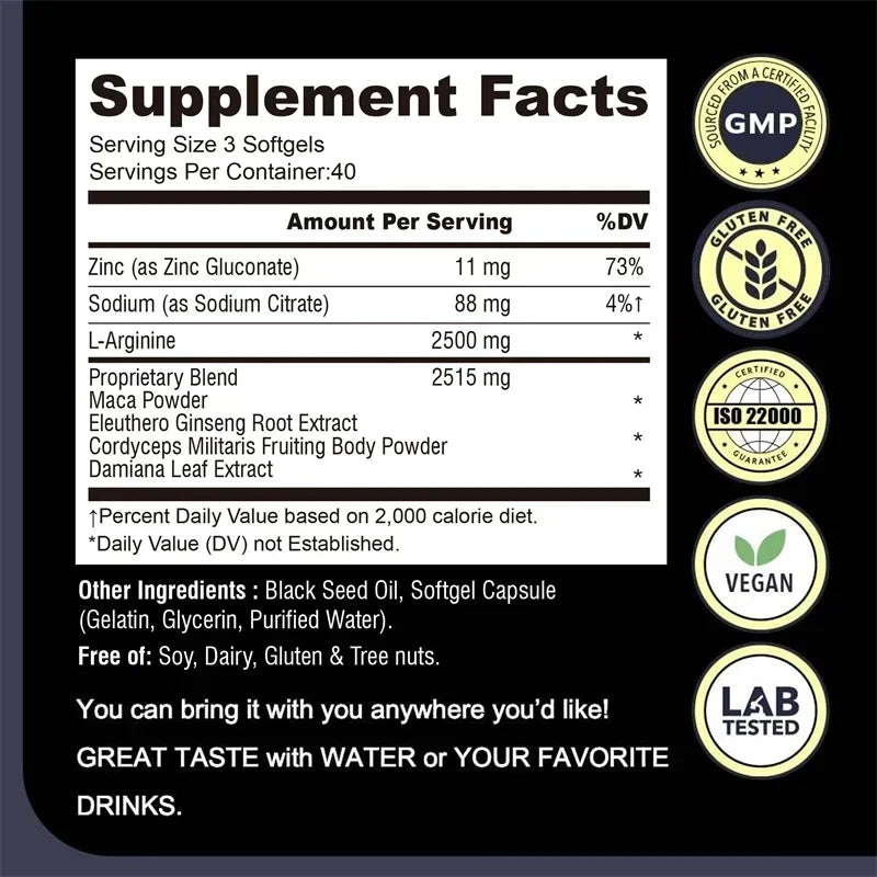Maca Root - Super Strong Absorption, Improve Energy Levels, Athletic Performance, Improve Negative Mood, Enhance Immunity
