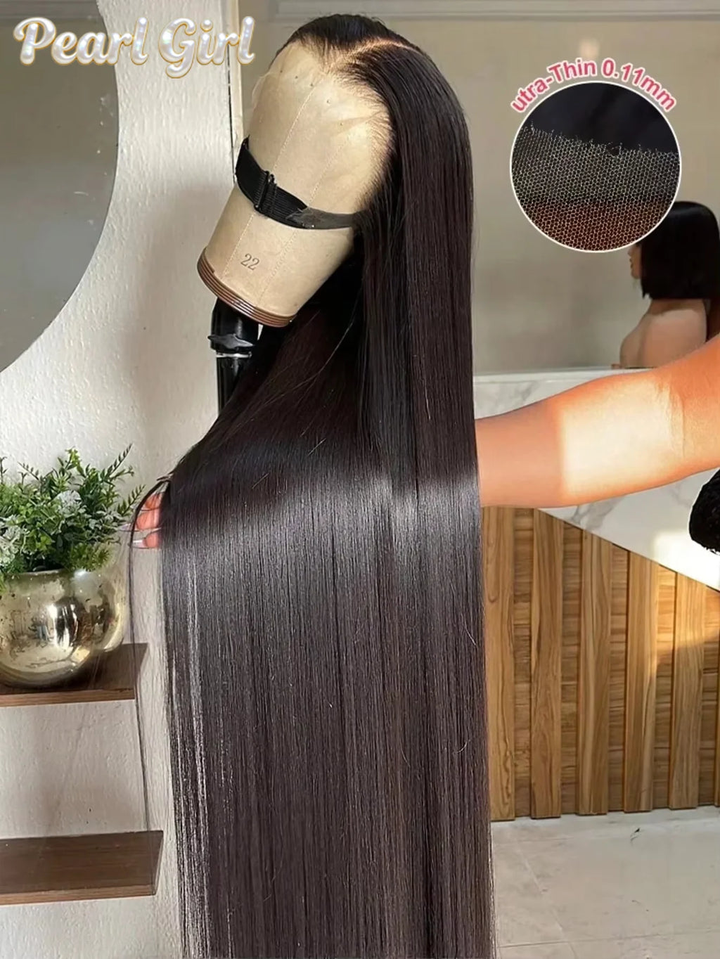 Bone Straight Human Hair Wigs Glueless 13x6 Hd Lace Front Wigs Brazilian 13x4 HD Lace Frontal Black Wig 300% Density For Women